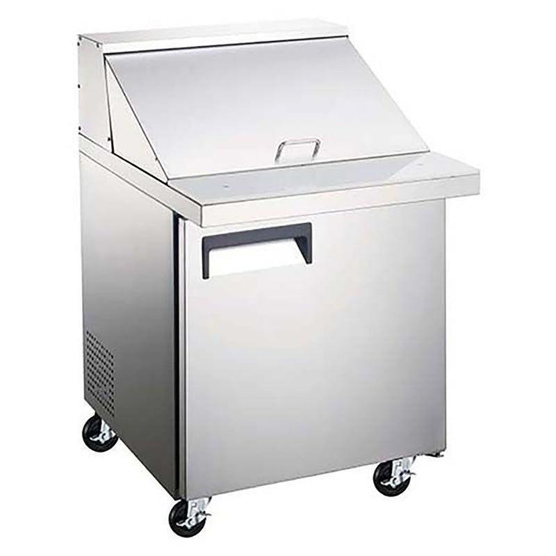 Grista 1 Door Refrigerated Mega Top Salad/Sandwich Prep Table, in Silver/White