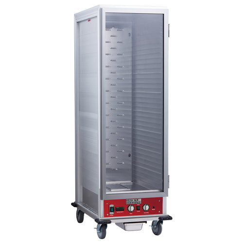 Black Diamond Full-Height Proofing and Holding Cabinet, 36 Pan Capacity, in Silver
