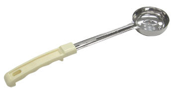 Adcraft One Piece Ladoon (3 oz., perforated bowl, beige handle)