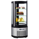 Black Diamond Countertop Refrigerated Cake Display, Single Glass Door, 3.53 cu ft, in Stainless Steel