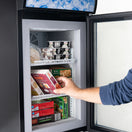 Black Diamond Countertop Display Freezer, Single Glass Door, 1.4 cu ft, in Black