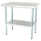 Adcraft Stainless Steel Work Table, 24" x 36" x 35",  in Stainless Steel