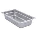 Adcraft Steam Table Pan Third size, 22 gauge, 6-7/8" x 12-3/4" x 2-1/2" deep