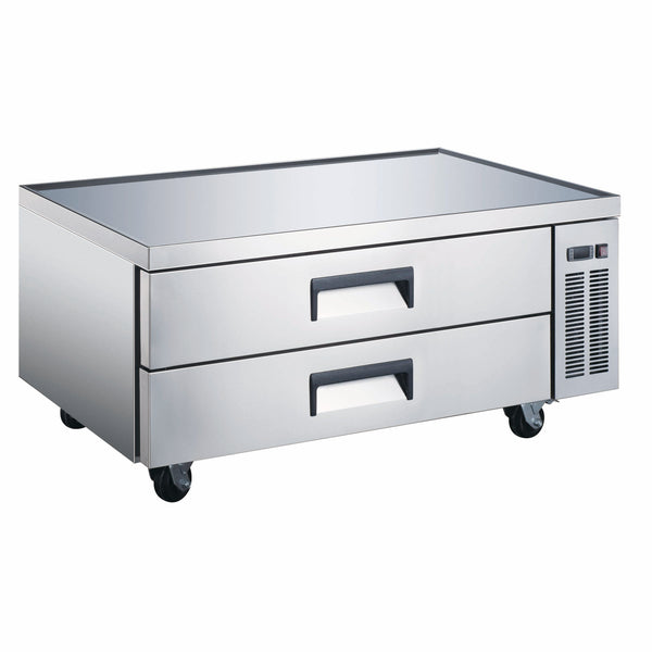 U-Star 2 Drawer Refrigerated Chef Base, in Silver/White