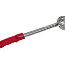 Adcraft One Piece Ladoon (2oz., perforated bowl, red handle)