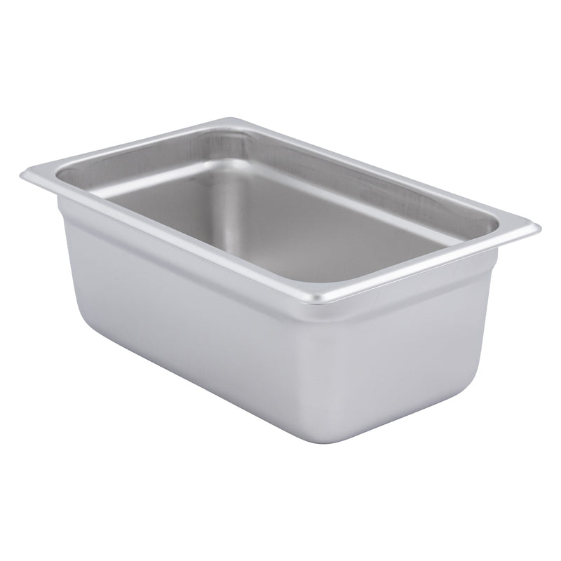 Adcraft Steam Table Pan Quarter size, 22 gauge, 10-5/6" x 6-5/16" x 4" deep