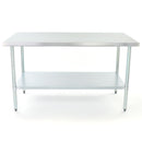 Adcraft Work Table, 30" x 72" x 35”, in Stainless Steel (WT-3072-E)