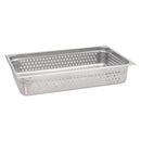 Adcraft Perforated Steam Table/Hotel Pan, Full Size, 4" Deep, in Stainless Steel (PP-200F4)