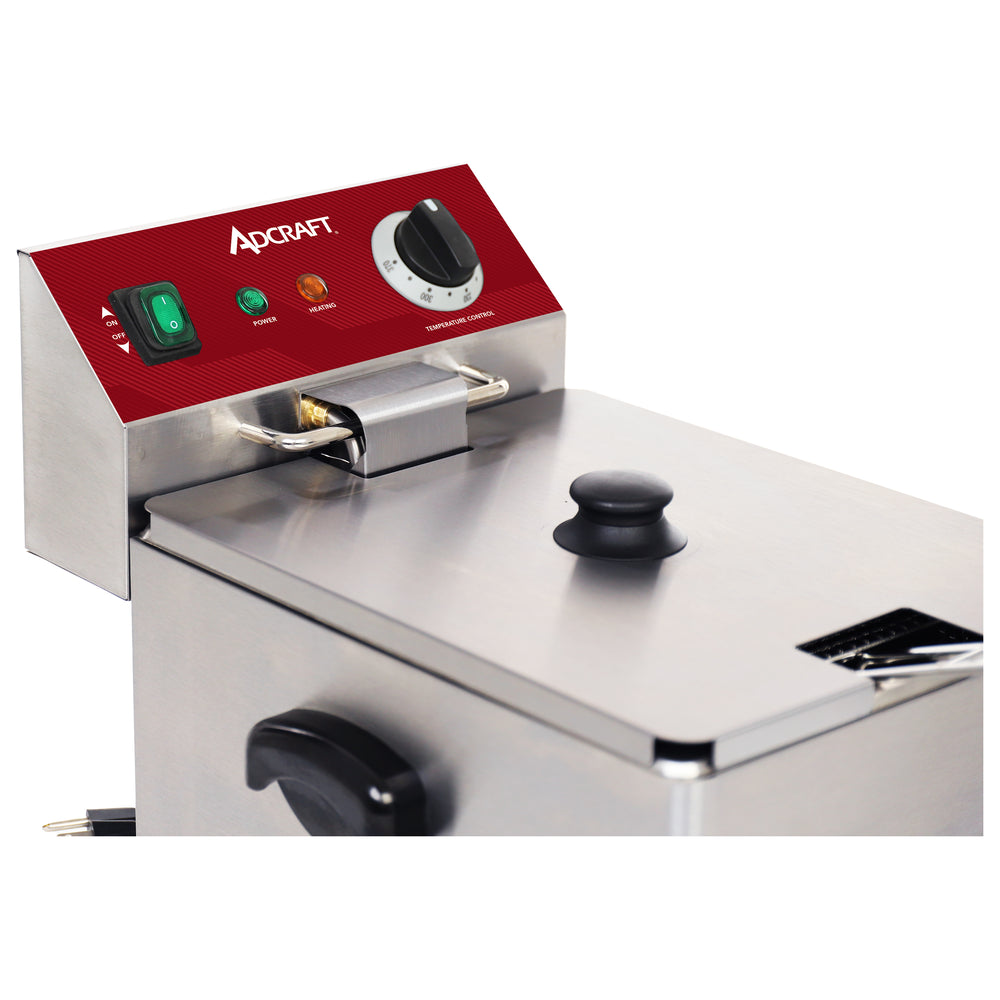 Adcraft Electric Deep Fryer, 10 lb Capacity, in Stainless Steel