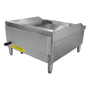 Black Diamond Thermostatic Gas Griddle, in Silver