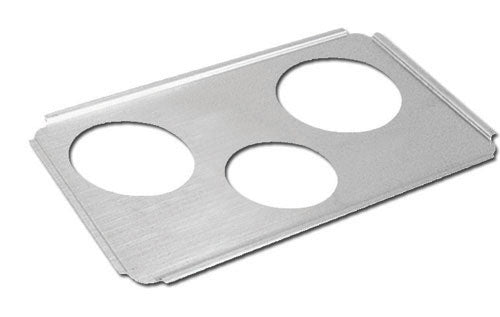 Adcraft Adaptor Plate two 6-3/8" holes, one 4-7/8" hole