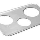 Adcraft Adaptor Plate two 6-3/8" holes, one 4-7/8" hole