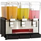 Adcraft Triple 3 Gallon Bowl Refrigerated Drink Dispenser, in Black/Silver