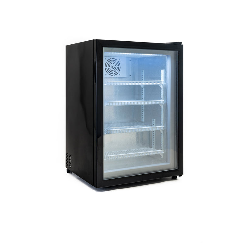 Black Diamond Countertop Display Freezer, in Black