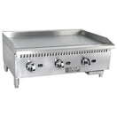 Black Diamond 36" Standard Series Gas Griddle, 3 Burners, in Stainless Steel