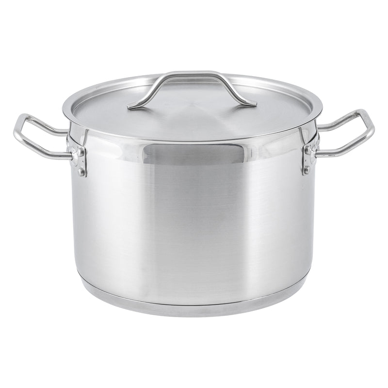 Adcraft Titan Induction Stock Pot with Cover 8 quart