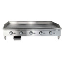 Black Diamond Thermostatic Gas Griddle, in Silver
