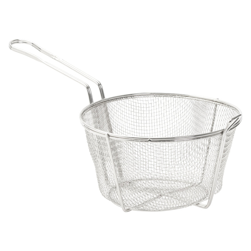 AdCraft 6-Mesh Fry Basket, 9 1/2" Diameter, in Stainless Steel (BFSM-950)