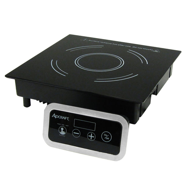 Adcraft Drop-In Induction Cooker with Remote Control, in Black