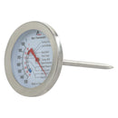 Adcraft Meat Thermometer with Meat Skewer, Stainless Steel
