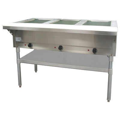 Adcraft 3 Bay Steam Table, in Stainless Steel