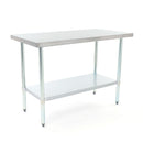 Adcraft Work Table, 24" x 48" x 35", in Stainless Steel (WT-2448-E)