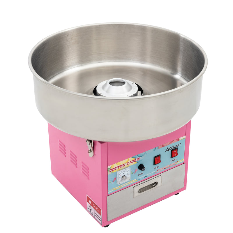 Adcraft Cotton Candy Machine with Stainless Steel Supply Drawer