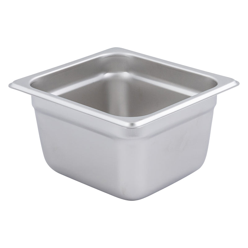 Adcraft 200S4 Deli Pan, Sixth Size, Stainless Steel