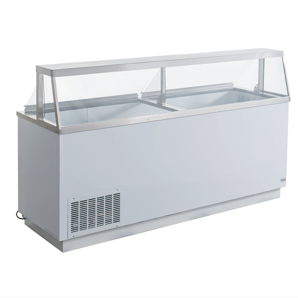 U-Star Ice Cream Dipping Cabinet, in White