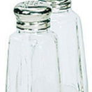 Adcraft Glass Salt and Pepper Shaker, 2 oz. capacity, 3-1/2" high