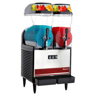 Adcraft Double 3 Gallon Bowl Frozen Granita Machine, in Black/Stainless Steel