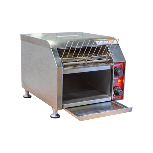 Adcraft Conveyor Toaster, 280-300 Piece Capacity, 1.79" Opening, in Stainless Steel