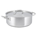 Adcraft Brazier, 15 Qt W/Cover, Stainless Steel