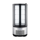 Black Diamond Countertop Refrigerated Cake Display, Single Glass Door, 3.53 cu ft, in Stainless Steel