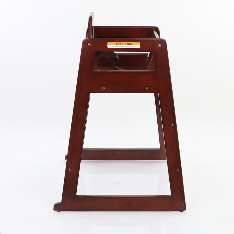 Adcraft Wooden High Chair, in Mahogany