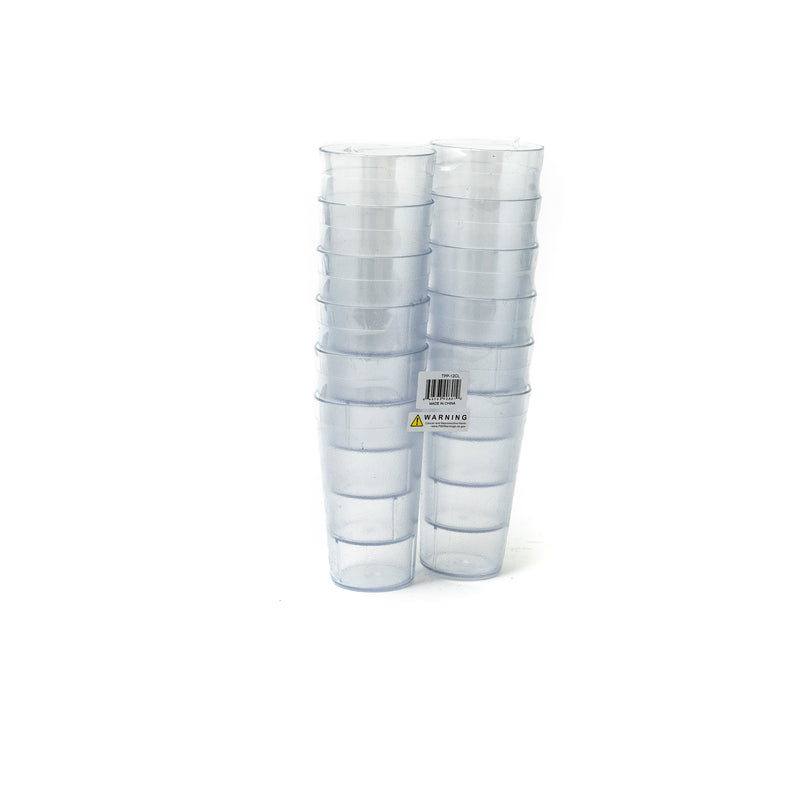 Adcraft Clear Tumbler, Pebbled