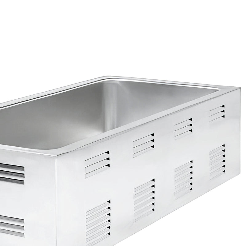 Adcraft 4/3 Size Food Warmer, in Stainless Steel