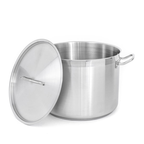 Adcraft Titan Induction Stock Pot with Cover 40 quart