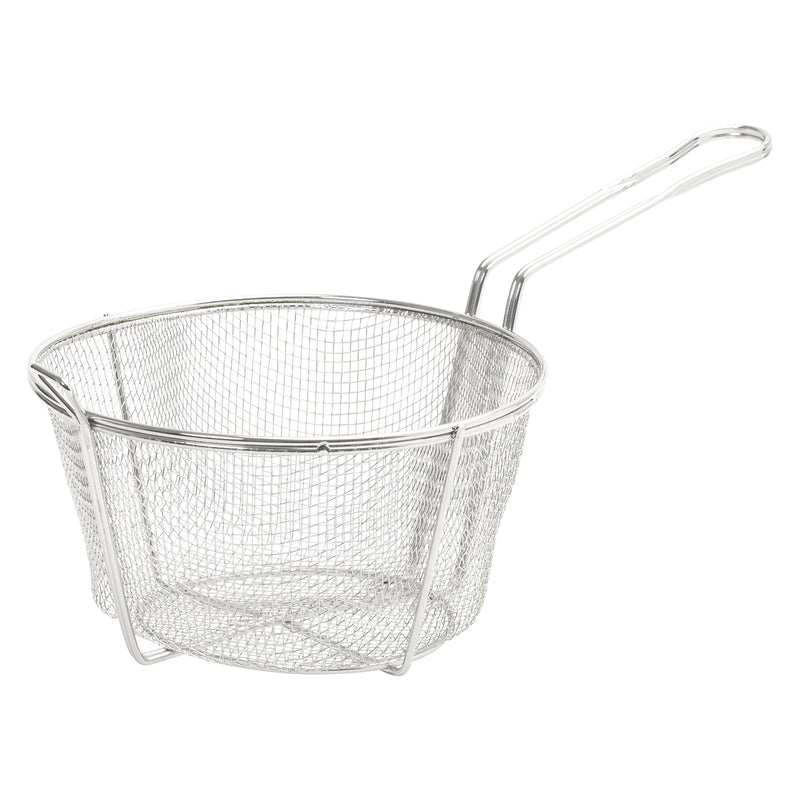 AdCraft 6-Mesh Fry Basket, 9 1/2" Diameter, in Stainless Steel (BFSM-950)