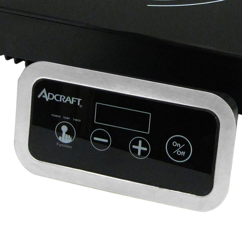 Adcraft Drop-In Induction Cooker with Remote Control, in Black