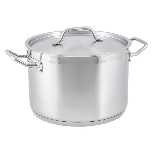 Adcraft Titan Induction Stock Pot with Cover 12 quart