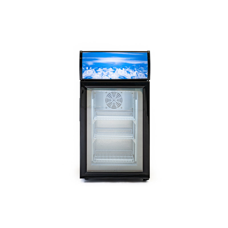 Black Diamond Countertop Display Freezer, in Black