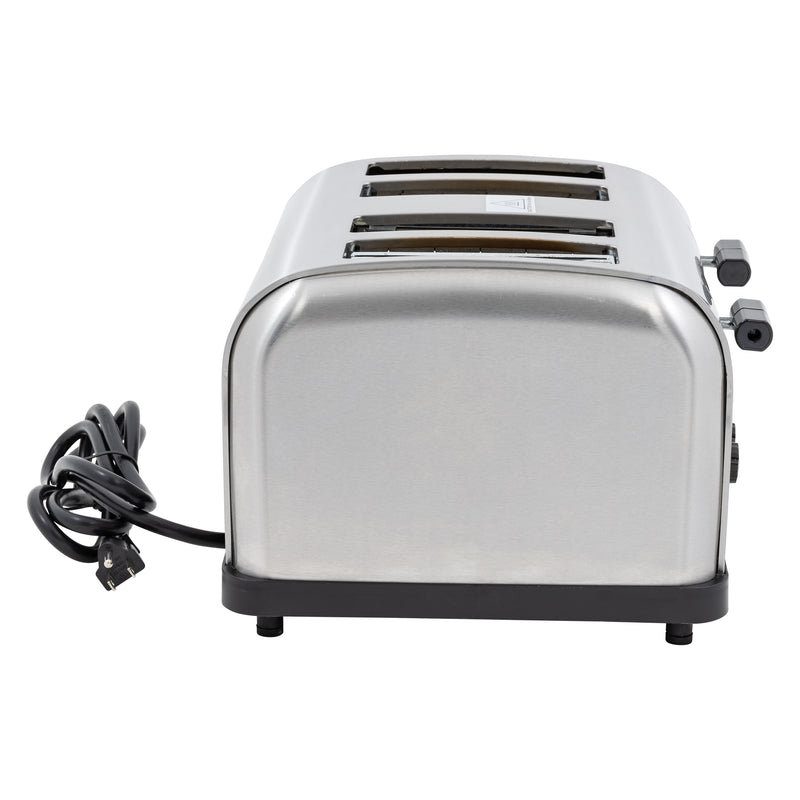 Adcraft Medium Duty 4-Slice Pop-Up Commercial Toaster, in Silver