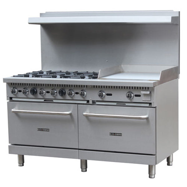 Black Diamond Gas Range/Griddle Combo -60" Wide