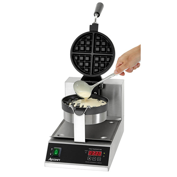 Adcraft Belgian Waffle Maker 7" Round