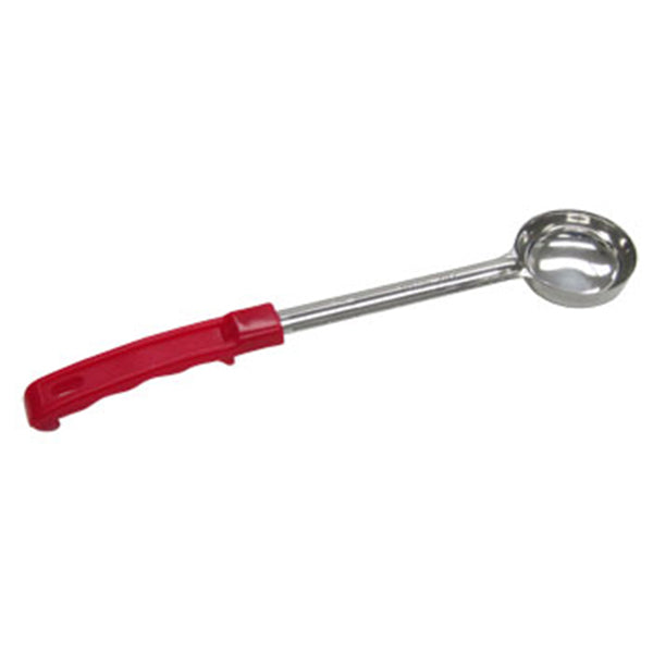 Adcraft One Piece Ladoon (2 oz., with solid bowl, red handle)
