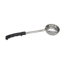 Adcraft One Piece Ladoon (6 oz., perforated bowl, black handle)