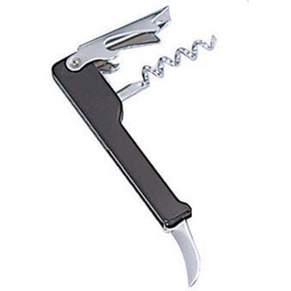 Adcraft Corkscrew with black plastic imprintable cover