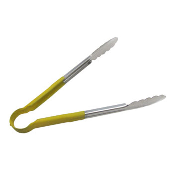 Adcraft Scalloped Edge Tong (12", yellow)