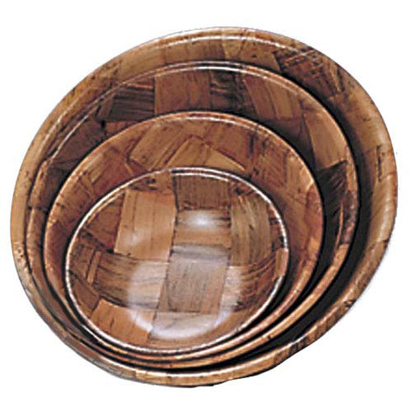 Adcraft Woven Wood Salad Bowl 6"